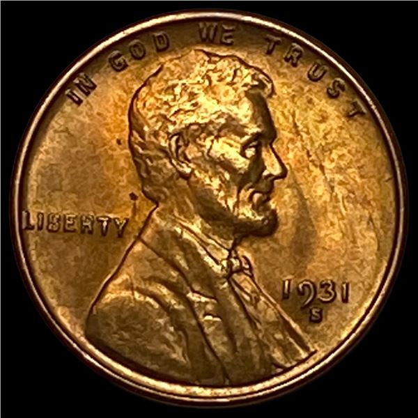1931-S Lincoln Wheat Cent CLOSELY UNCIRCULATED