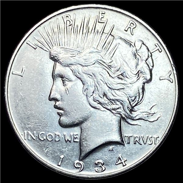 1934 Silver Peace Dollar CLOSELY UNCIRCULATED