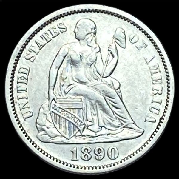 1890 Seated Liberty Dime CLOSELY UNCIRCULATED