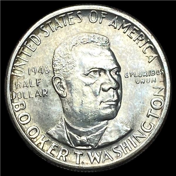 1946 Silver Half Dollar Booker T. Washington CHOICE BU