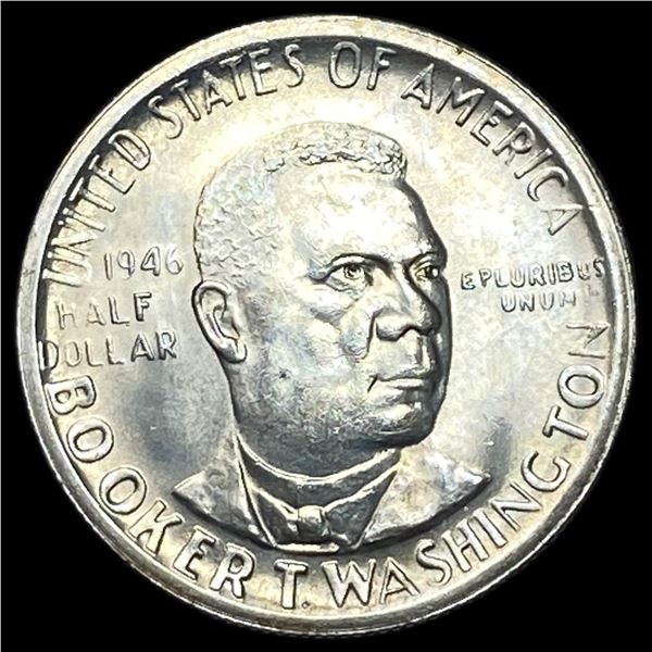1946-S Silver Half Dollar Booker T. Washington CHOICE BU