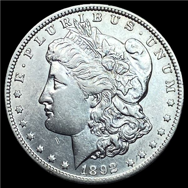 1892 Silver Morgan Dollar CLOSELY UNCIRCULATED