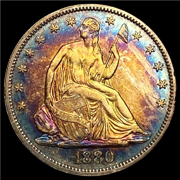 1880 Seated Liberty Half Dollar NEARLY UNCIRCULATED