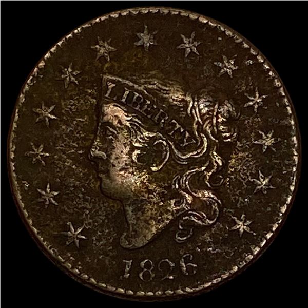 1826 Coronet Head Large Cent NICELY CIRCULATED