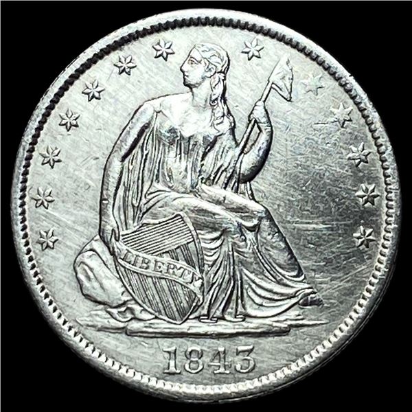 1843-O Silver Half Dollar CLOSELY UNCIRCULATED