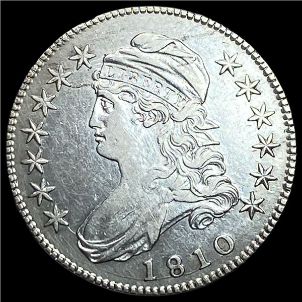 1810 Capped Bust Half Dollar NEARLY UNCIRCULATED