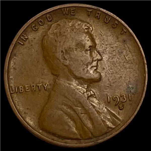 1931-S Lincoln Wheat Cent CLOSELY UNCIRCULATED