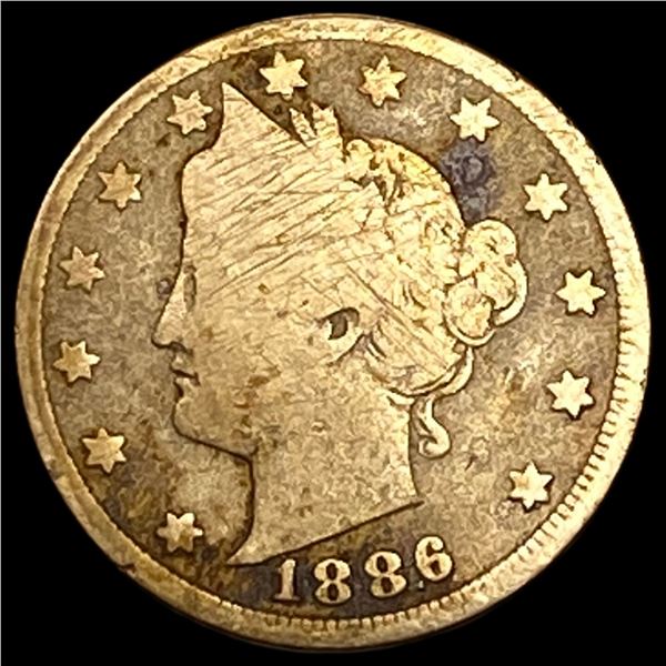 1886 Liberty Head Nickel NICELY CIRCULATED