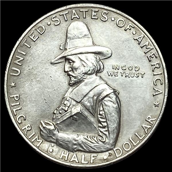 1920 Silver Pilgrim Tercentenary Half Dollar CLOSELY UNCIRCULATED