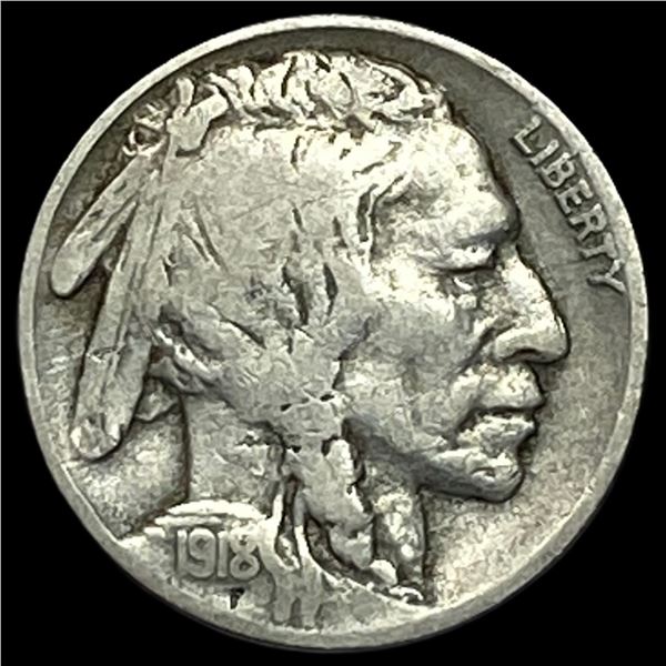 1918-S Buffalo Nickel NICELY CIRCULATED
