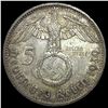 Image 2 : 1939 Germany Silver 5 Reichsmark CLOSELY UNCIRCULATED