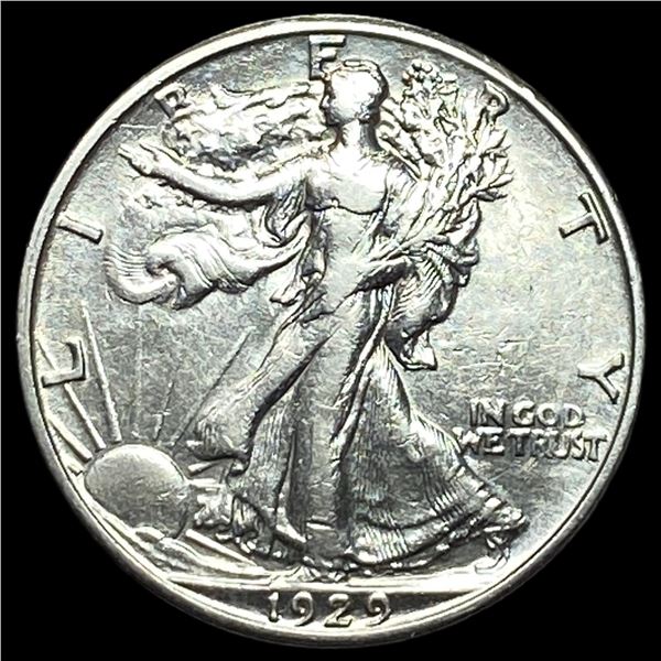 1929 Walking Liberty Half Dollar NEARLY UNCIRCULATED