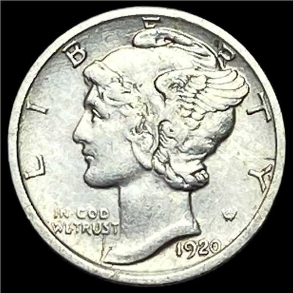 1920-S Silver Mercury Dime CLOSELY UNCIRCULATED