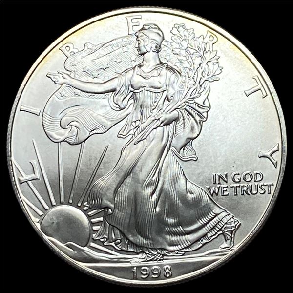1998 1 oz Silver American Eagle $1 NEARLY UNCIRCULATED