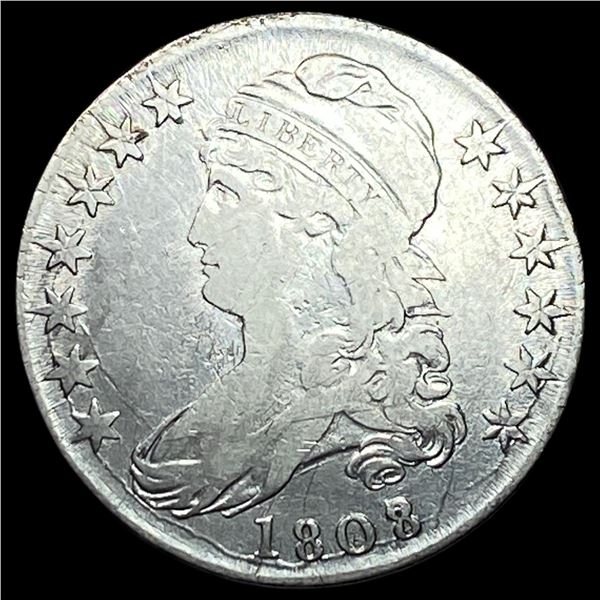 1808 Capped Bust Half Dollar LIGHTLY CIRCULATED