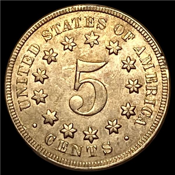 1867 Shield Nickel CLOSELY UNCIRCULATED