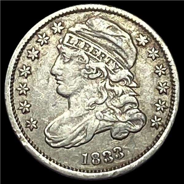 1833 Capped Bust Dime NEARLY UNCIRCULATED