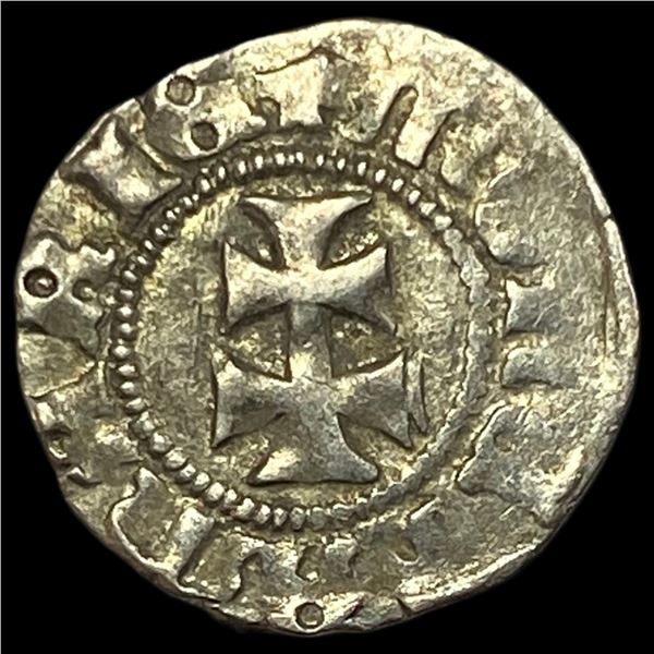 1382-1395 Hungary Mary Silver Denier CLOSELY UNCIRCULATED