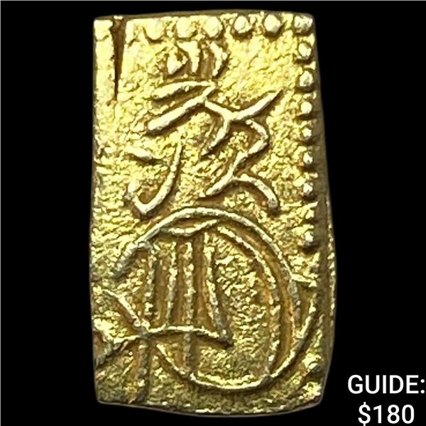 1832-1858 Japan Gold 2 Shu CLOSELY UNCIRCULATED