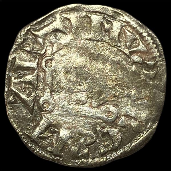 France Abbey of St Martin Silver Denier NEARLY UNCIRCULATED