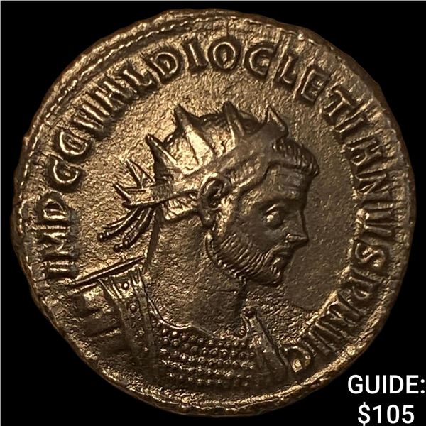 Roman Diocletian 284-305 AD BI Nummus CHOICE AU