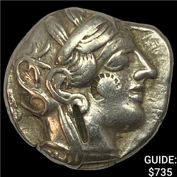 Attica, Athens 393-294 AD Silver Tetradrachm NEARLY UNCIRCULATED