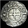 1150-1200 France Abbey of St Martin Silver Denier NEARLY UNCIRCULATED