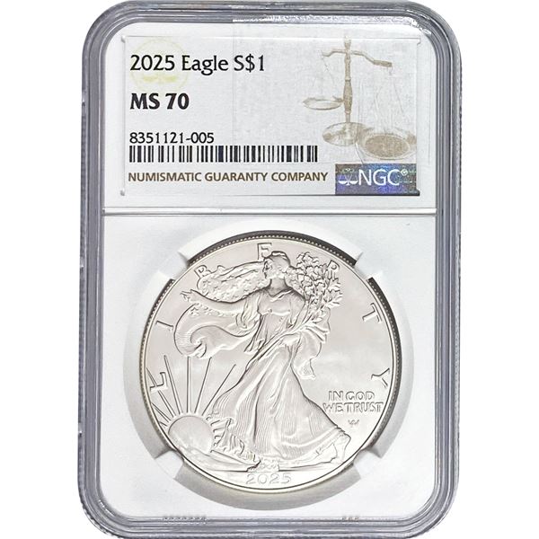 2025 Silver Eagle NGC MS70