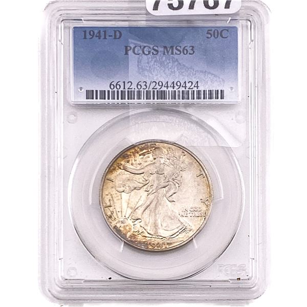 1941-D Walking Liberty Half Dollar PCGS MS63