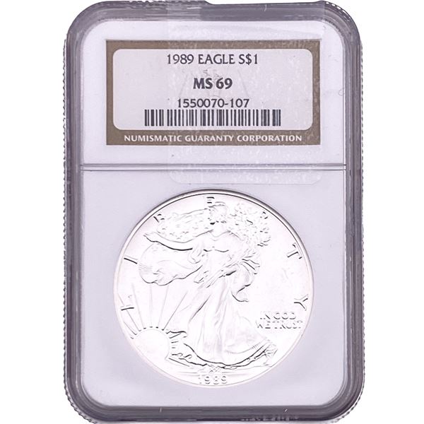 1989 Silver Eagle NGC MS69