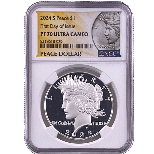 2024 Silver Peace Dollar NGC PF70 Ultra Cameo