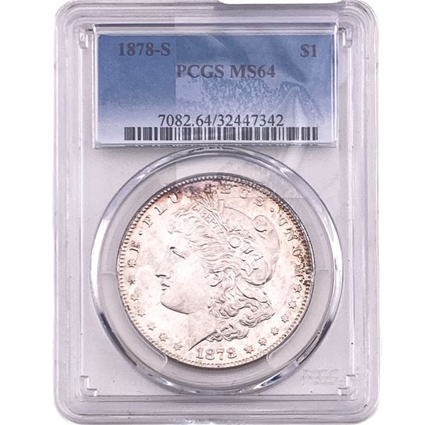 1878-S Morgan Silver Dollar PCGS MS64