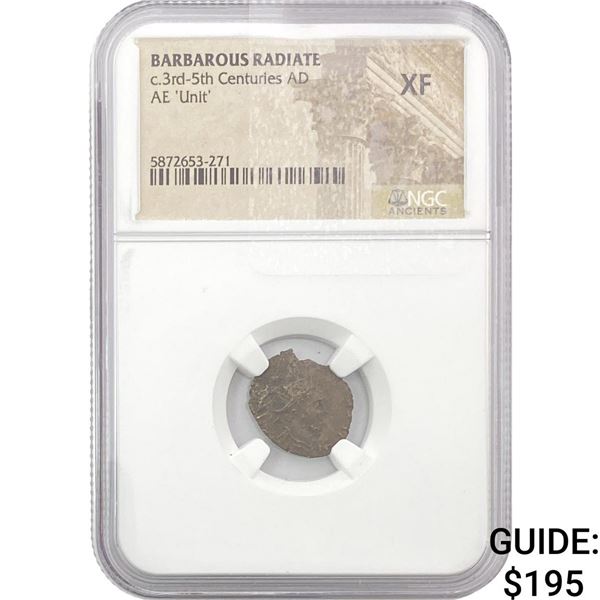 Barbarous Radiate c.3rd-5th Centuries AD AE 'Unit' NGC XF
