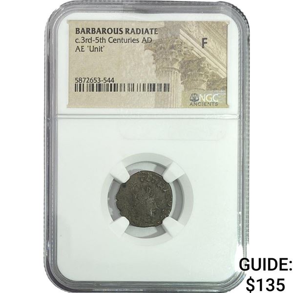Barbarous Radiate c.3rd-5th Centuries AD AE 'Unit' NGC F