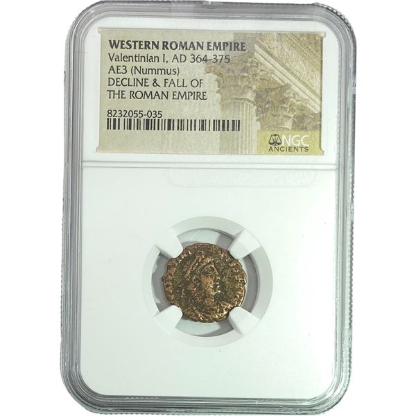 Western Roman Valentinian I, AD 364-375 AE3 NGC