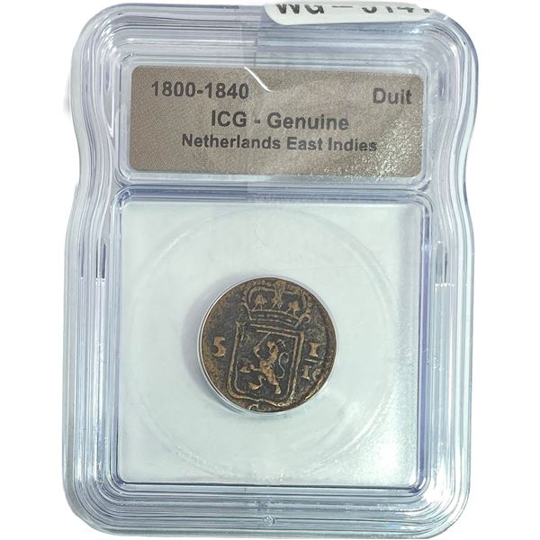 Netherlands East Indies Duit ICG Genuine