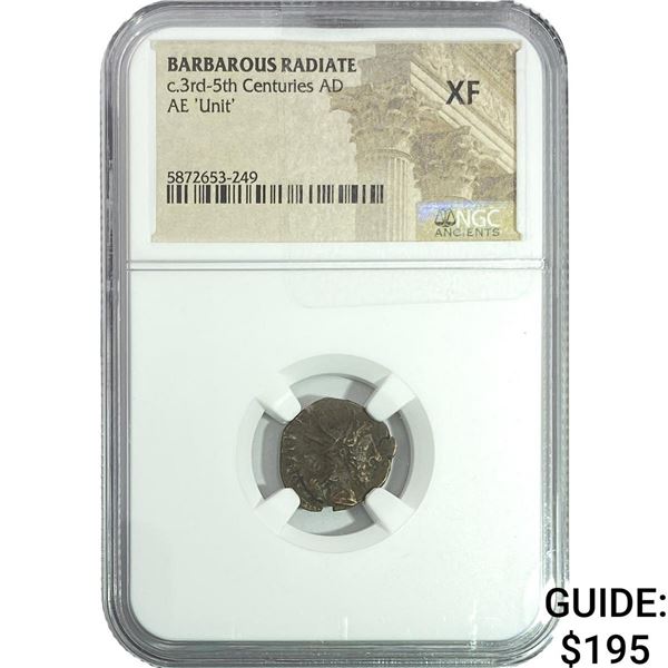 Barbarous Radiate c.3rd-5th Centuries AD AE 'Unit' NGC XF