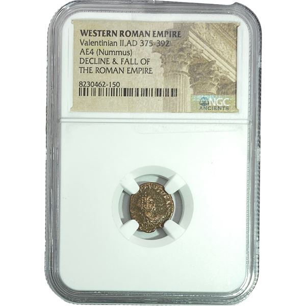 Western Roman Valentinian II, AD 375-392 AE4 NGC