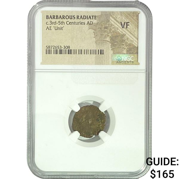 Barbarous Radiate c.3rd-5th Centuries AD AE 'Unit' NGC VF