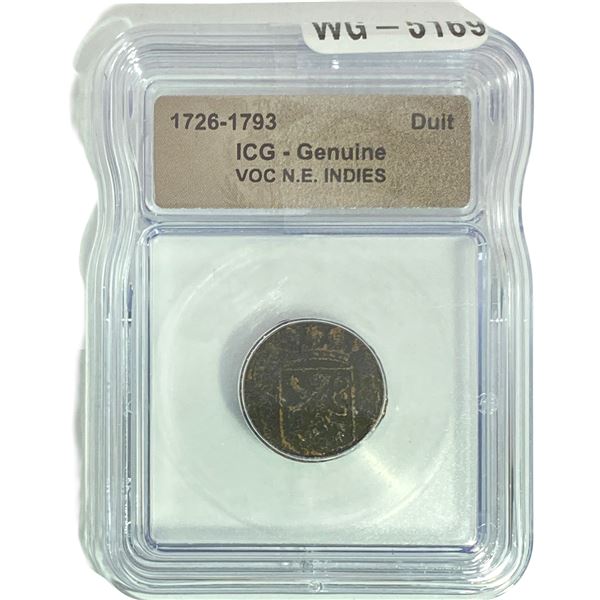 VOC N.E. INDIES Duit ICG Genuine