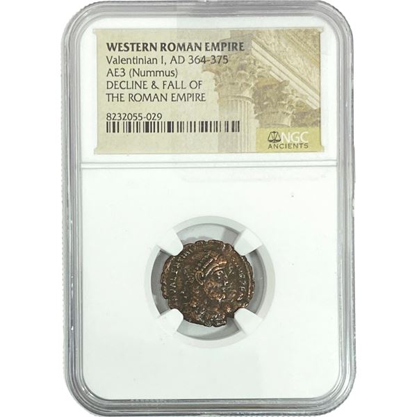 Western Roman Valentinian I, AD 364-375 AE3 NGC