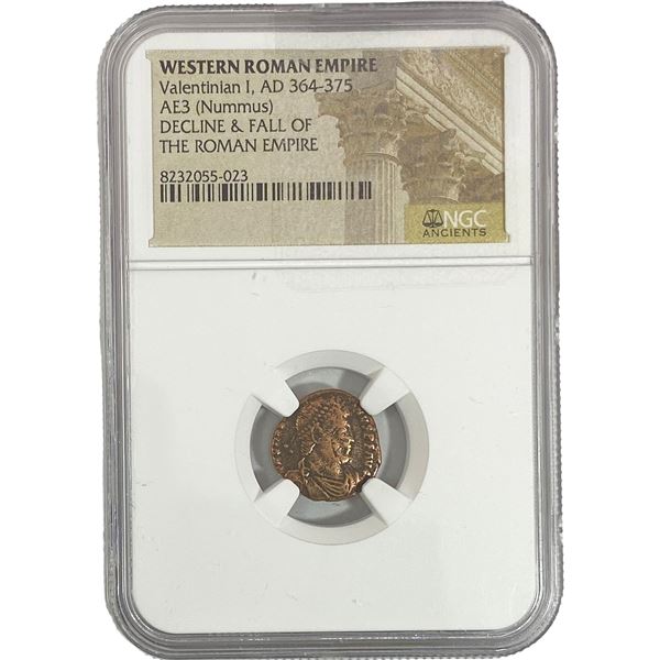 Western Roman Valentinian I, AD 364-375 AE3 NGC