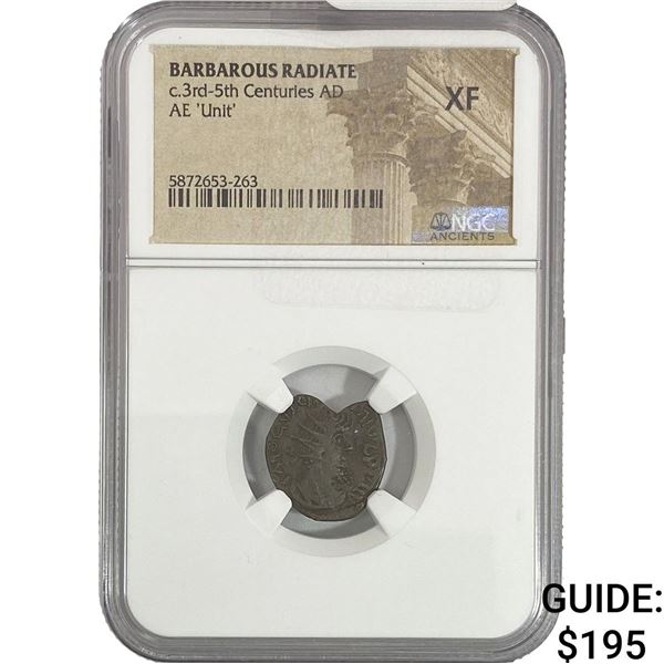 Barbarous Radiate c.3rd-5th Centuries AD AE 'Unit' NGC XF