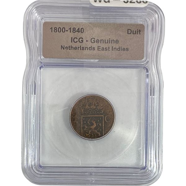 Netherlands East Indies Duit ICG Genuine