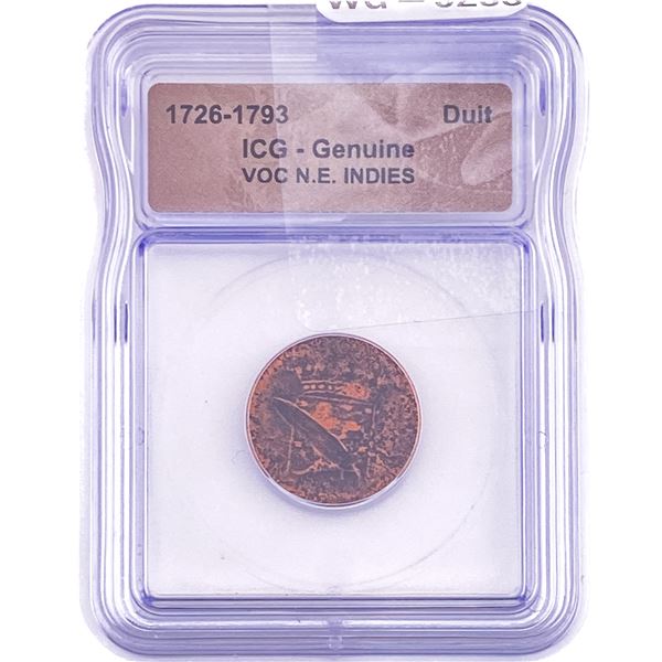 VOC N.E. INDIES Duit ICG Genuine