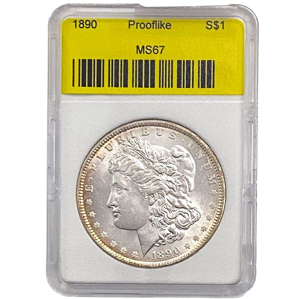 1890 Morgan Silver Dollar AGS MS67
