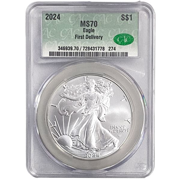 2024 Silver Eagle CAC MS70