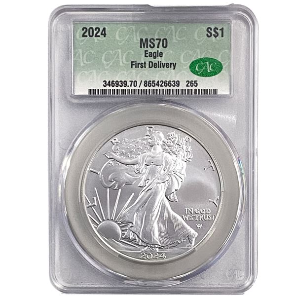 2024 Silver Eagle CAC MS70