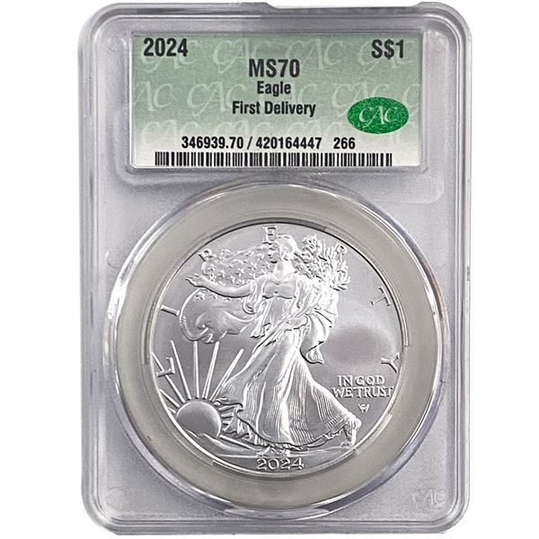 2024 Silver Eagle CAC MS70