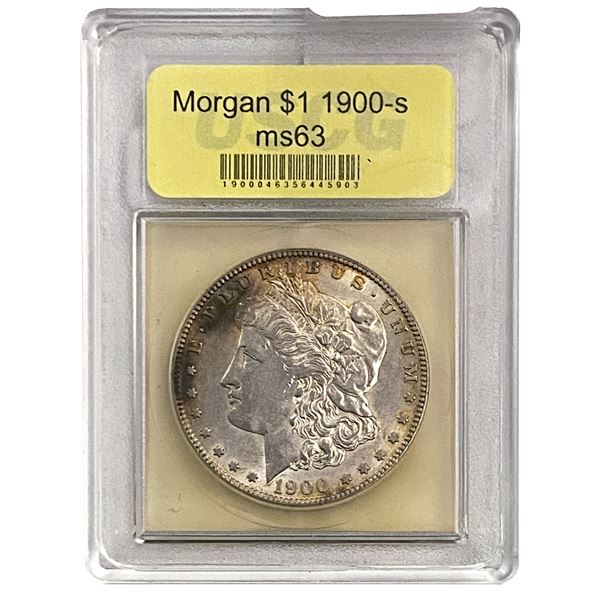 1900-S Morgan Silver Dollar USGC MS63